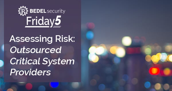 Risk Assessment Outsourced Service Providers