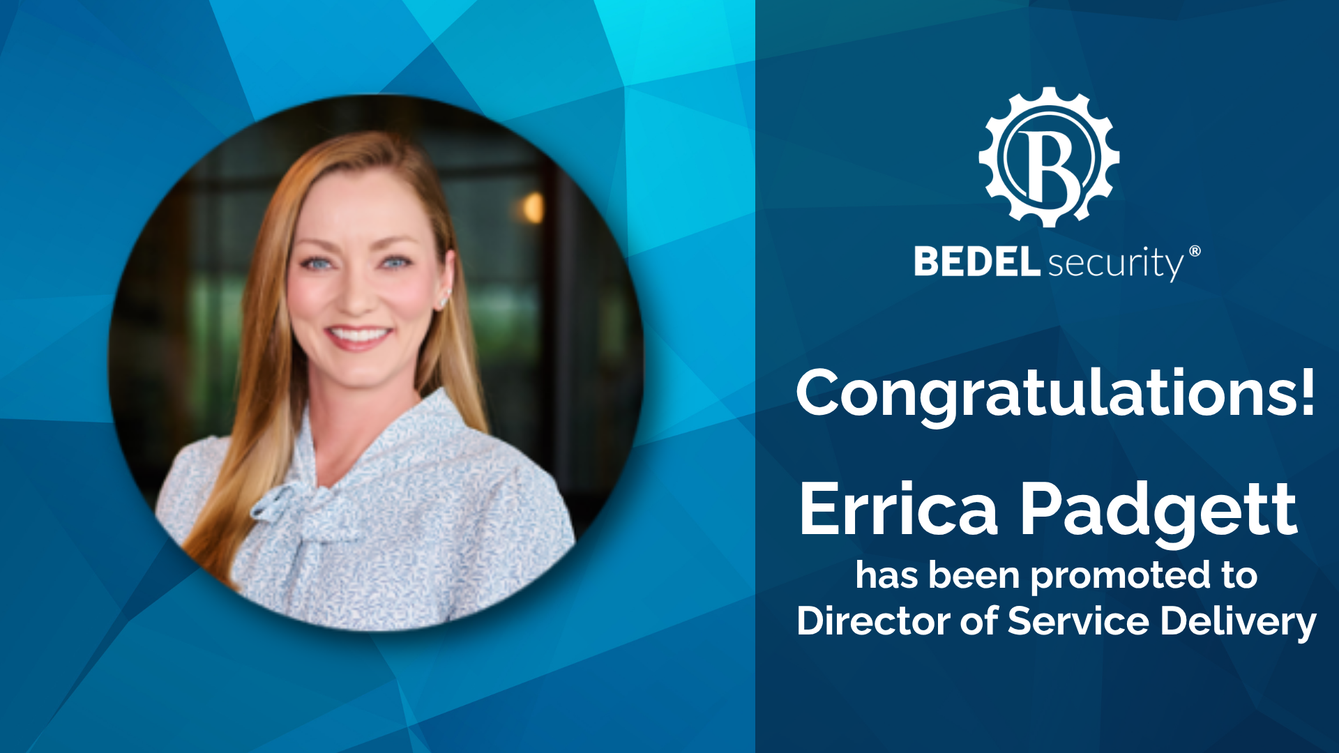 Congratulations, Errica Padgett!